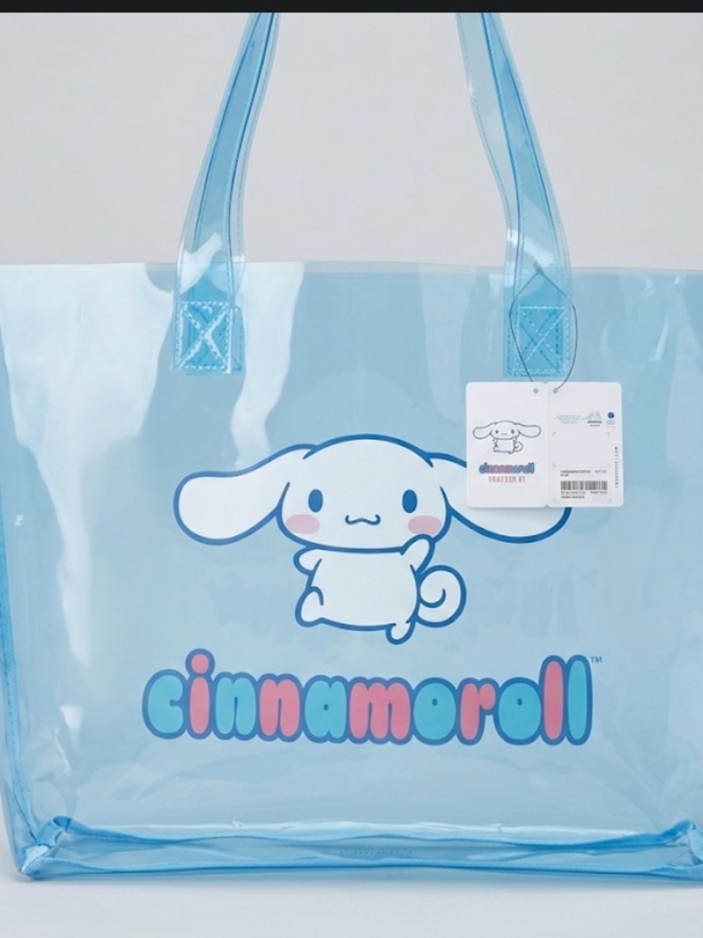 NWT Cinnamoroll x Forever 21 Blue Clear Tote Bag - Sanrio Limited Edition